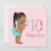 ベビーガール月次マイルストーンマーカーガール (裏面)