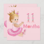 ベビーガール月次マイルストーンマーカーガール (正面/裏面)