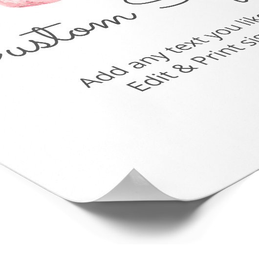 ベビーガール服のカスタム看板 ポスター (角)