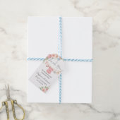 ベビーガール服ベビーシャワーメッセージカード ギフトタグ (より糸付き)