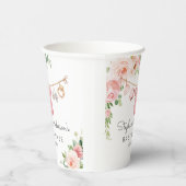 ベビーガール服ベビーシャワー紙カップ 紙コップ (右)