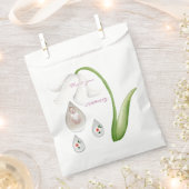 ベビーガール水滴デザイン フェイバーバッグ (クリップ留めされた状態)