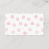 ベビーガール物干しおむつラッフルカード エンクロージャーカード (裏面)