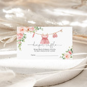 ベビーガール物干しおむつラッフルカード エンクロージャーカード