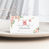 ベビーガール物干しおむつラッフルカード エンクロージャーカード