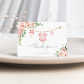 ベビーガール物干し線ありがとう サンキューカード