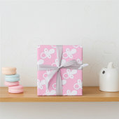 ベビーガール生まれたばかりの用ピンクおしゃぶり、ベビーシャワー ラッピングペーパー