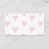 ベビーガール用キリンおむつラッフルカード 名刺 (裏面)