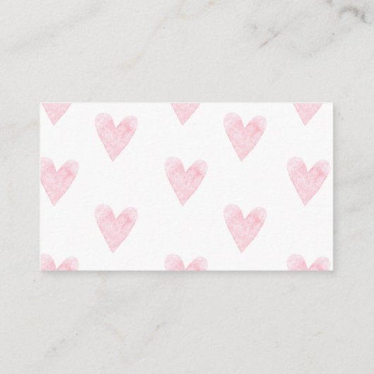 ベビーガール用キリンおむつラッフルカード 名刺 (裏面)