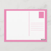 ベビーガール発表ひまわり ポストカード (裏面)