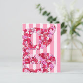 ベビーガール発表テンプレート 案内状 (スタンド正面)