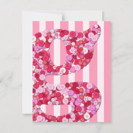 ベビーガール発表テンプレート 案内状