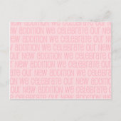 ベビーガール発表葉書 案内ポストカード (正面)