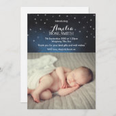 ベビーガール発表/サンキューカード 案内状 (正面/裏面)