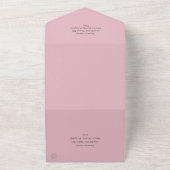 ベビーガール素朴アドベンチャー オールインワン招待状 (外側)