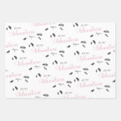 ベビーガール素朴アドベンチャー ラッピングペーパーシート (正面2)