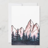 ベビーガール素朴アドベンチャー 招待状 (裏面)