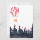 ベビーガール素朴アドベンチャー 招待状 (裏面)