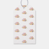 ベビーガール素朴ワンハッピーキャンパー誕生日 ギフトタグ (裏面)