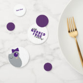 ベビーガール角付きカエル紫の赤ちゃんシャワー コンフェッティ (グループ)