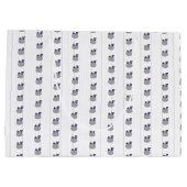 ベビーガール角付きカエル紫 ラージペーパーバッグ (裏面)