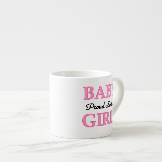 ベビーガール誇りを持ったシスターギフト エスプレッソカップ (正面右)