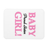 ベビーガール誇りを持ったシスターギフト マグネット (横)