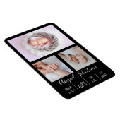 ベビーガール誕生発表柔軟なフォトマグネット マグネット (右側)