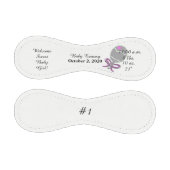 ベビーガール誕生統計シルバーピンクガラトル野球 野球ボール (パネル)