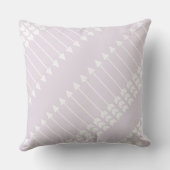 ベビーガール誕生統計ピンクと紫 クッション (裏面)