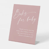 ベビーガール赤ちゃんシャワーのスクリプトブック 台座サイン (正面)