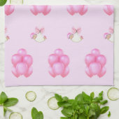 ベビーガール赤ちゃんシャワー キッチンタオル (折り畳み)