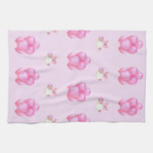ベビーガール赤ちゃんシャワー キッチンタオル (横)
