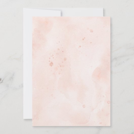 ベビーガール赤面&白生まれたばかりの生誕発表 招待状 (裏面)