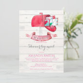 ベビーガール長距離シャワーバイメール招待状 招待状 (スタンド正面)