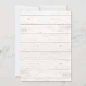 ベビーガール長距離シャワーバイメール招待状 招待状 (裏面)