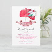 ベビーガール長距離シャワーバイメール招待状 招待状 (スタンド正面)