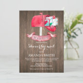 ベビーガール長距離シャワーバイメール招待状 招待状 (スタンド正面)