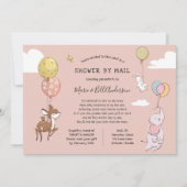 ベビーガール長距離シャワーbyメール 招待状 (正面)