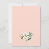 ベビーガール長距離ベビーシャワーbyメール 招待状 (裏面)