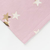 ベビーガール1年生フォトコラージュ記念ピンク フリースブランケット (角)