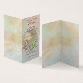 ベビーガール1srバースデーフラットカード