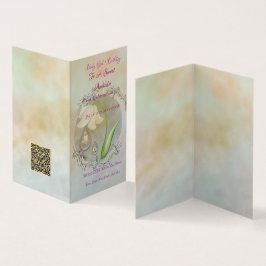 ベビーガール1srバースデーフラットカード