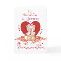 ベビーガール1stかわいいテディ