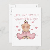 ベビーガール1stバレンタインデー シーズンポストカード (正面/裏面)