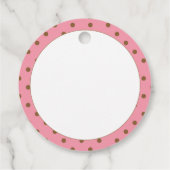 ベビーガール1stバースデーシャワープリンセスキャッツ感謝してい フェイバータグ (裏面)