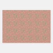 ベビーガール1stバースデーピンクスクラップブック作り ラッピングペーパーシート (正面2)