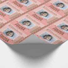 ベビーガール1stバースデーピンクスクラップブック作り