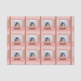 ベビーガール1stバースデーピンクスクレーブック 薄葉紙