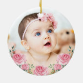 ベビーガール1st初めてのクリスマスアリスinワンダーランド セラミックオーナメント (裏面)